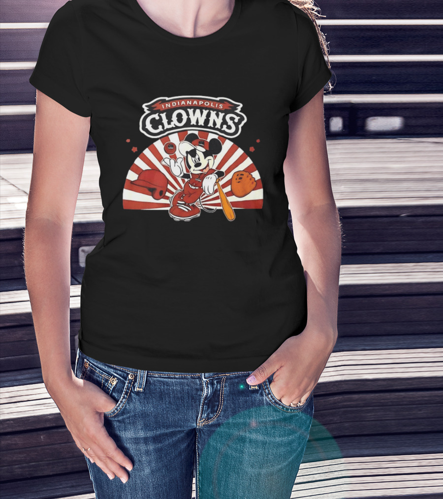 Indianapolis Clowns Mickey Mouse Baseball 2026 Vintage Style Sports Team T-Shirt