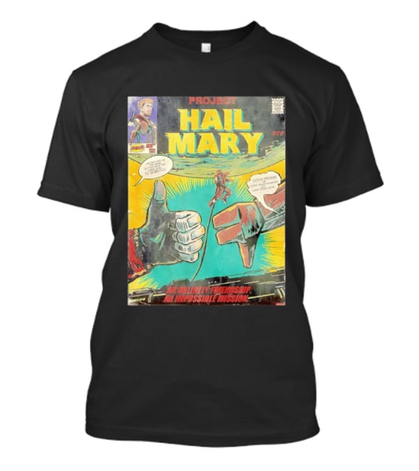Project Hail Mary Comic Cover An Unlikely Friendship An Impossible Mission T-Shirt