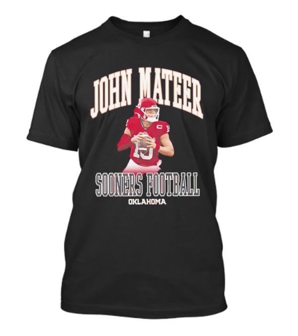 John Mateer Oklahoma Sooners Football Quarterback Player T-Shirt