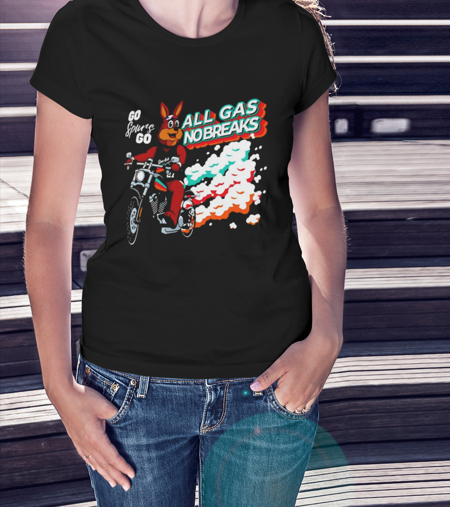San Antonio Spurs Coyote Go Spurs Go All Gas No Breaks T-Shirt