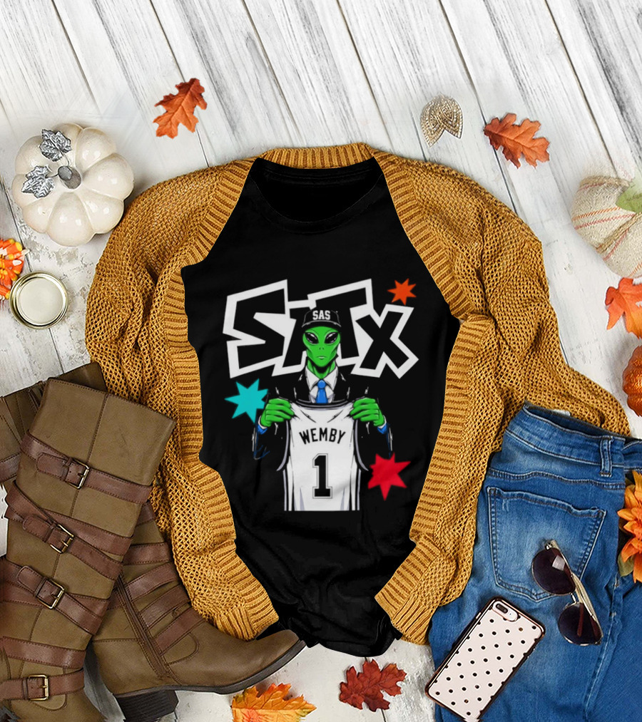 SATX SAS Wemby Alien Holding Wemby 1 Jersey T-Shirt