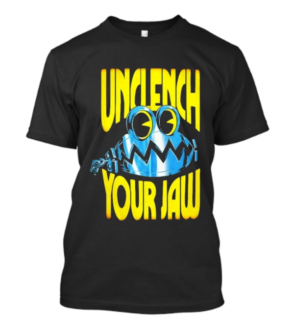 Unclench Your Jaw Blue Metal Trap Cartoon T-Shirt