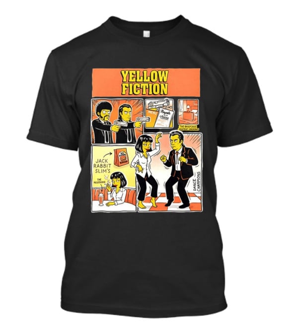 Yellow Fiction Royale Cheese Dance Champions Jack Rabbit Slim's T-Shirt
