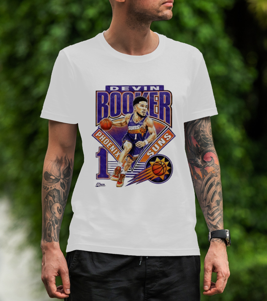 Devin Booker Phoenix Suns Basketball Number 1 Jersey T-Shirt
