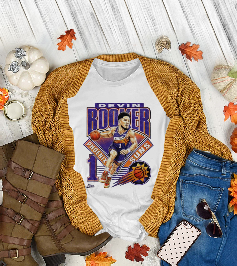 Devin Booker Phoenix Suns Basketball Number 1 Jersey T-Shirt