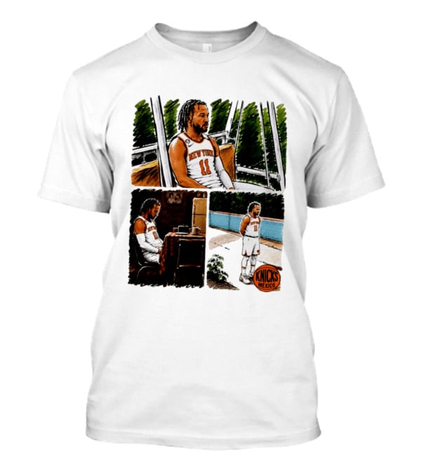 Jalen Brunson New York Knicks NBA Mexico Waiting For The Next Victim Meme T-Shirt
