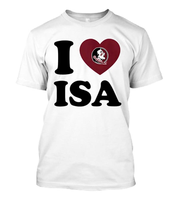 I Love Florida State Seminoles Heart ISA T-Shirt