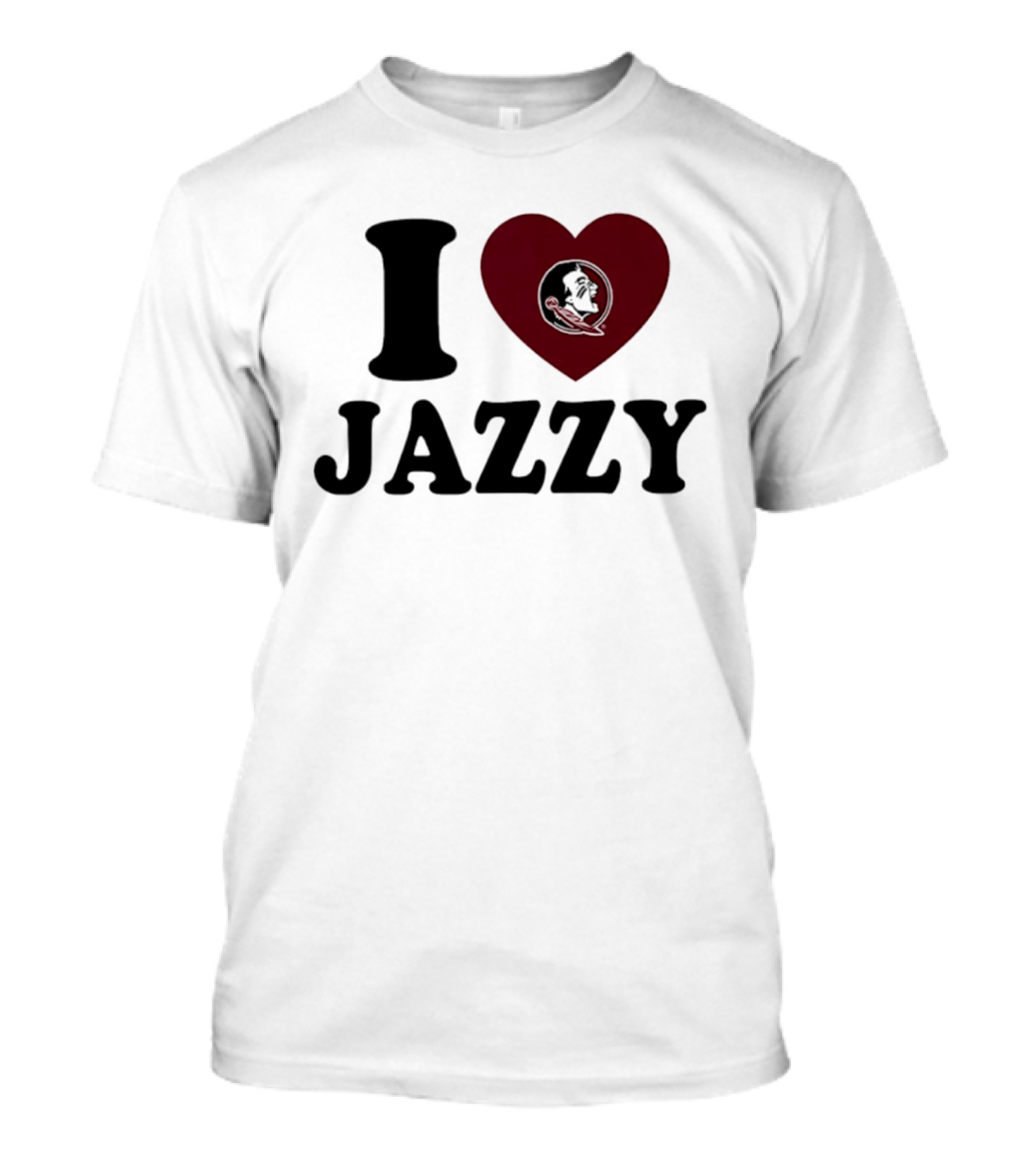 I Love Jazzy Florida State Heart Fan Pride T-Shirt