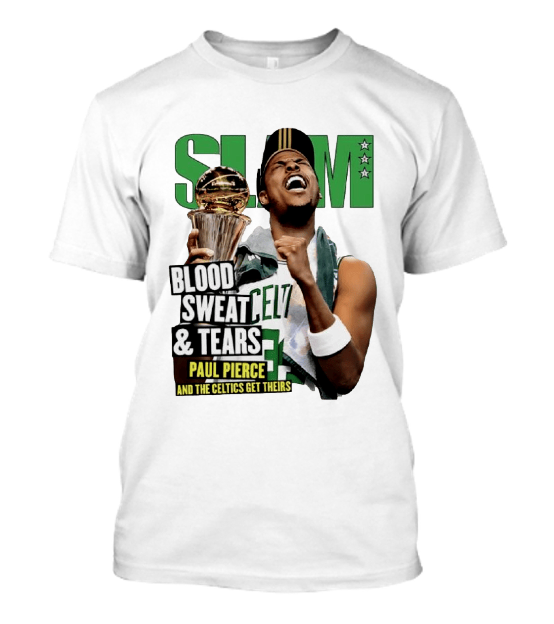Paul Pierce SLAM Blood Sweat & Tears Celtics Champions T-Shirt