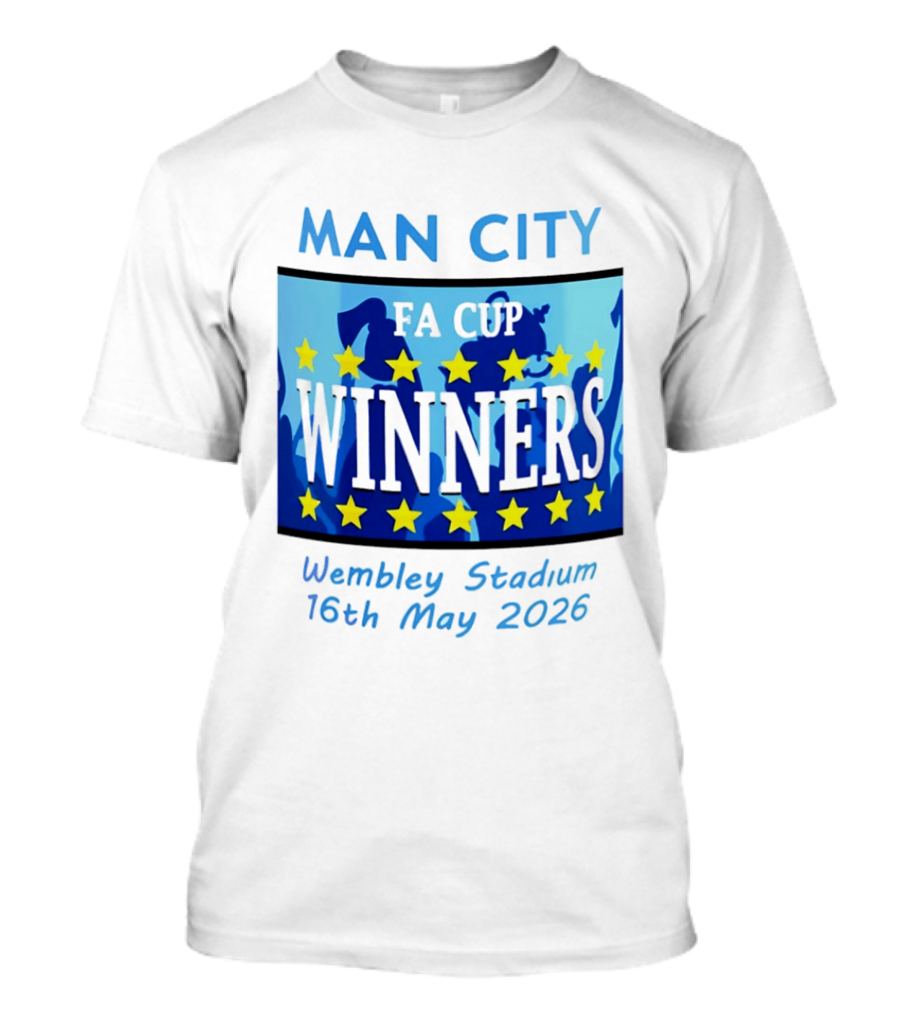 Man City FA Cup Winners Wembley Stadium 16th May 2026 T-Shirt