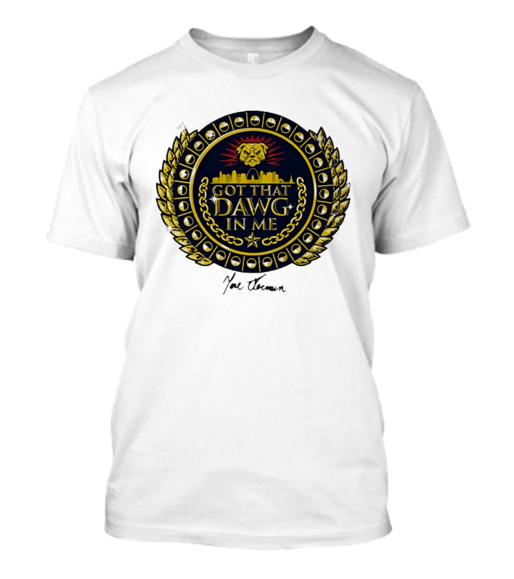 St Louis Cardinals Got That Dawg In Me Dawg Chain City Skyline T-Shirt