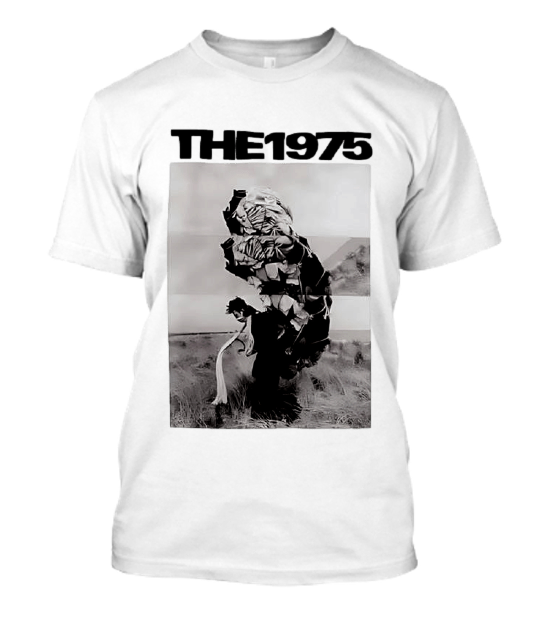 The 1975 Abstract Monochrome Figure And Floral Compilation T-Shirt