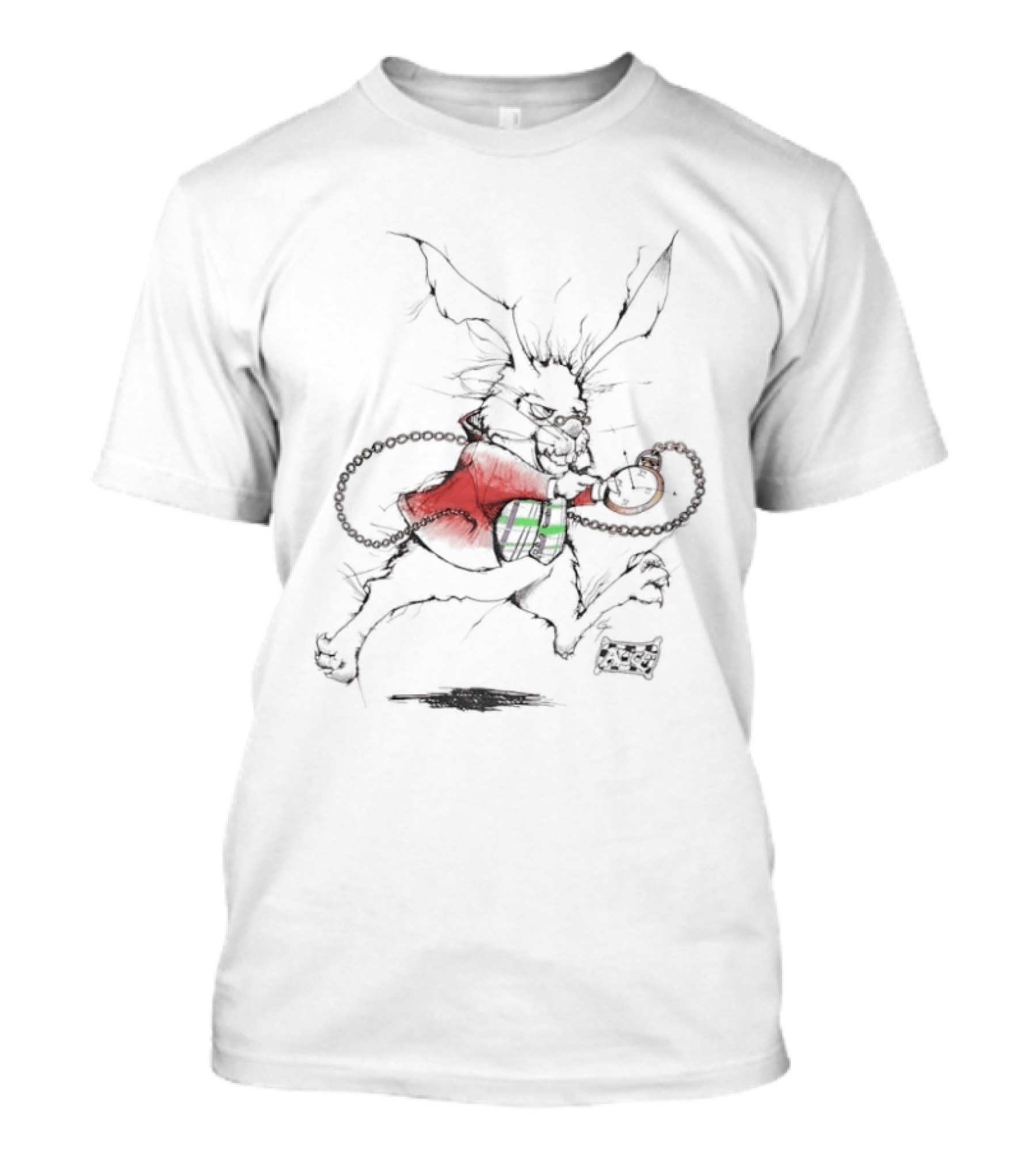 White Rabbit Andazia International Alice In Wonderland 90s Disney Cartoon Vintage Aesthetic T-Shirt