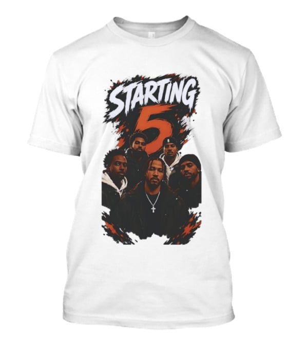 Starting 5 Basketball Hoop Squad Court Commanders New York Knicks T-Shirt