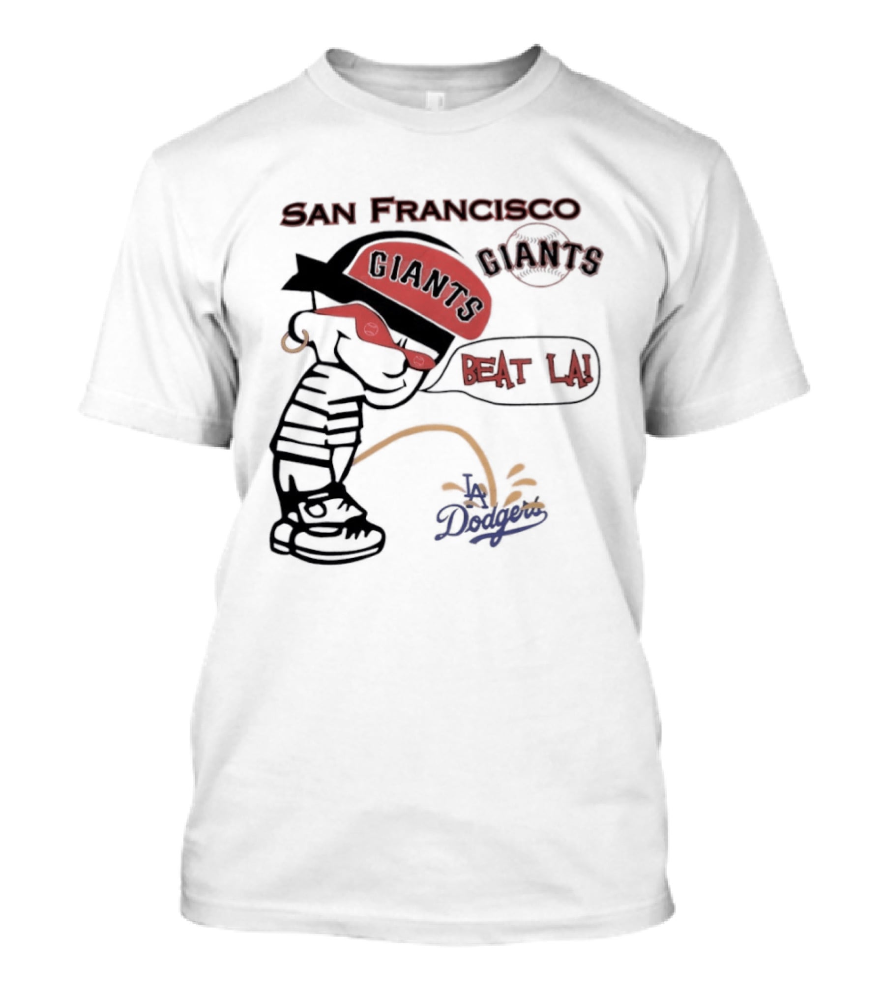 San Francisco Giants Beat LA Dodgers Peanuts T-Shirt