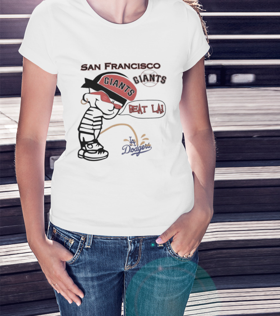 San Francisco Giants Beat LA Dodgers Peanuts T-Shirt