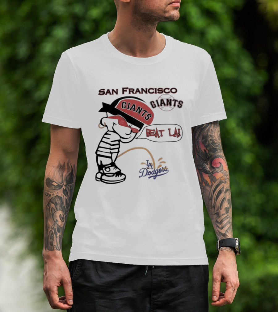 San Francisco Giants Beat LA Dodgers Peanuts T-Shirt