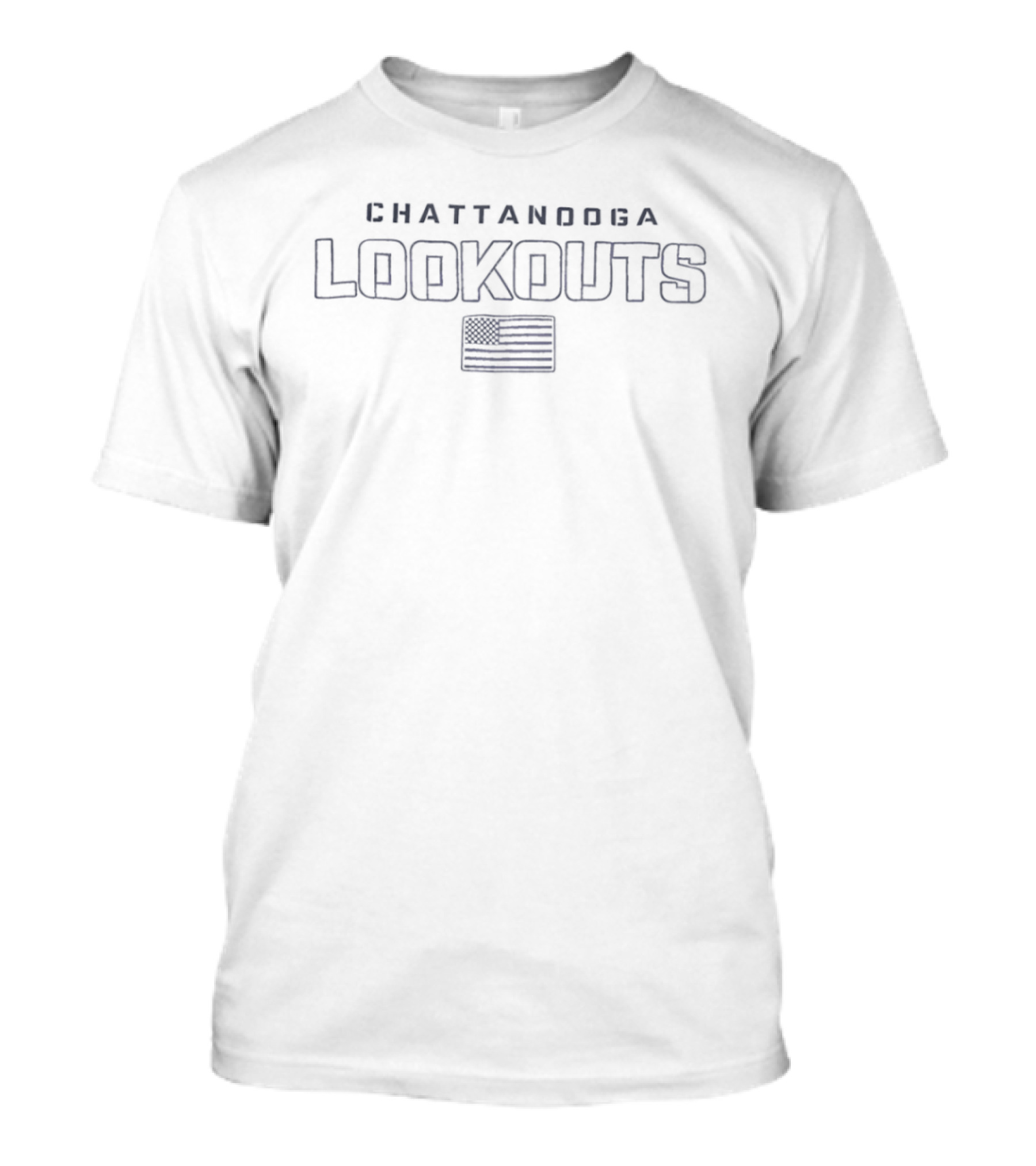 Chattanooga Lookouts Stars And Stripes American Flag T-Shirt