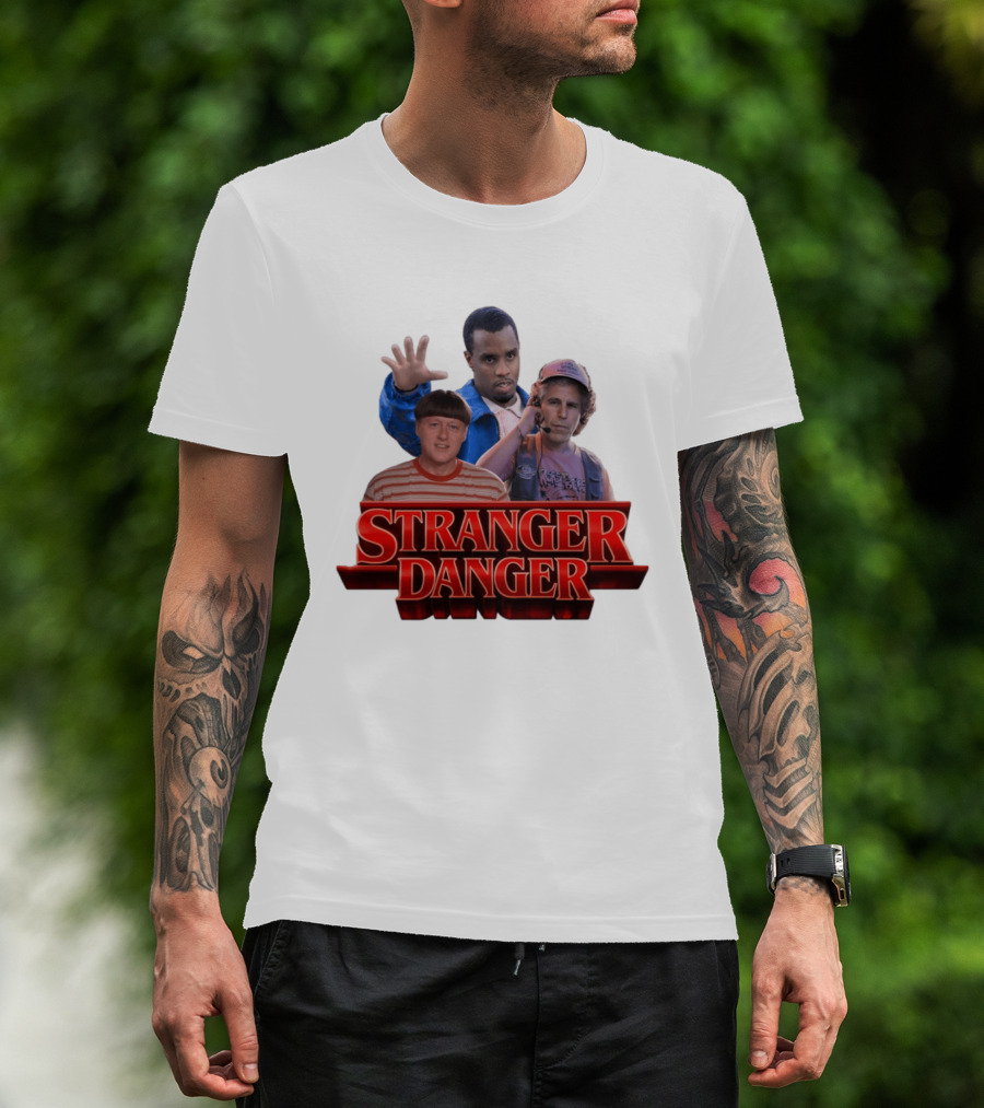 Stranger Danger Stranger Things Jeffrey Epstein Diddy T-Shirt