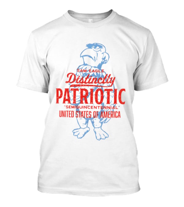 Sam Eagle Distinctly Patriotic Semiquincentennial United States Of America T-Shirt