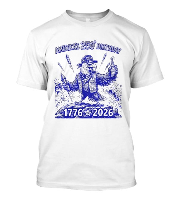 America's 250th Birthday Semiquincentennial Eagle 1776 2026 T-Shirt
