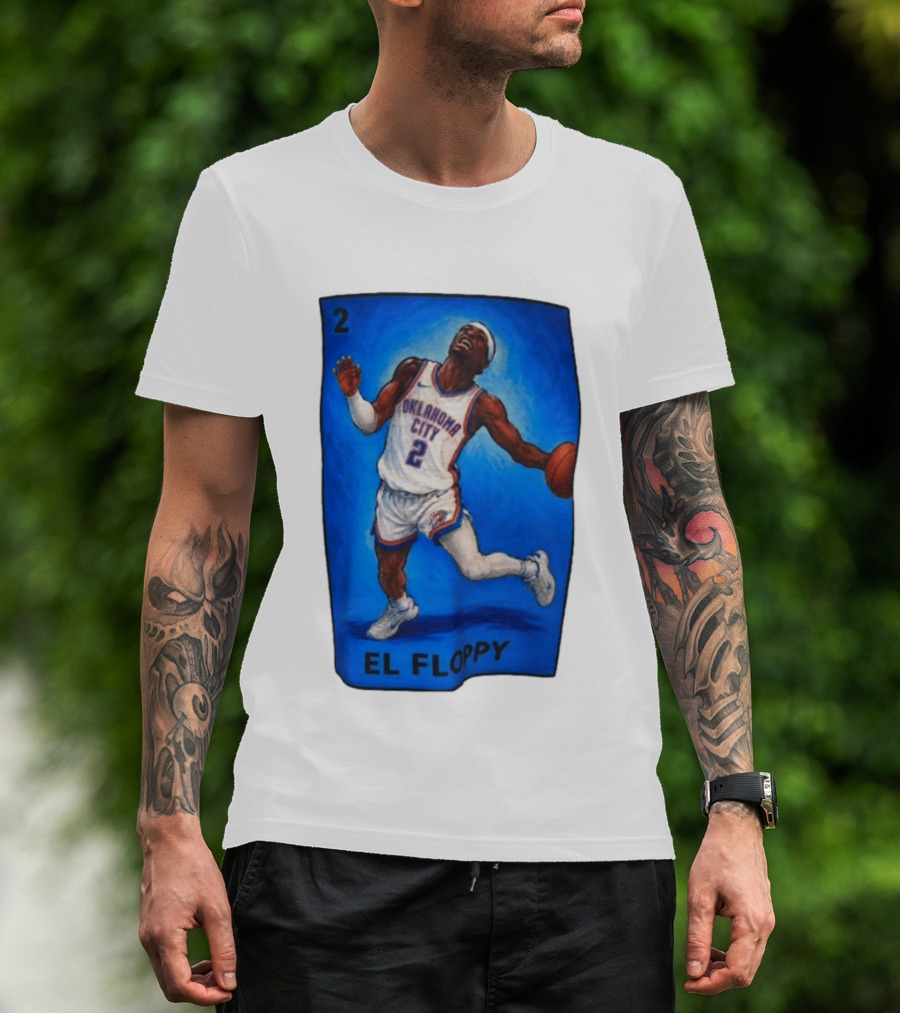 Shai Gilgeous Alexander Oklahoma City 2 El Floppy Basketball T-Shirt