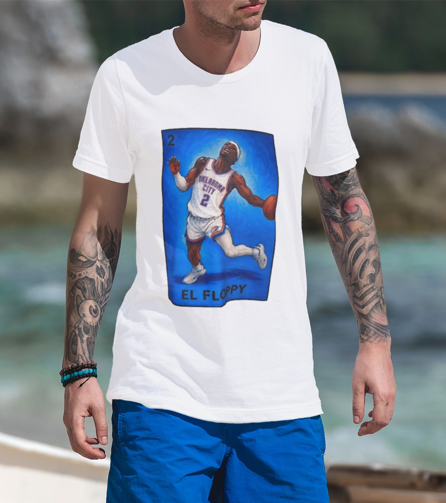 Shai Gilgeous Alexander Oklahoma City 2 El Floppy Basketball T-Shirt