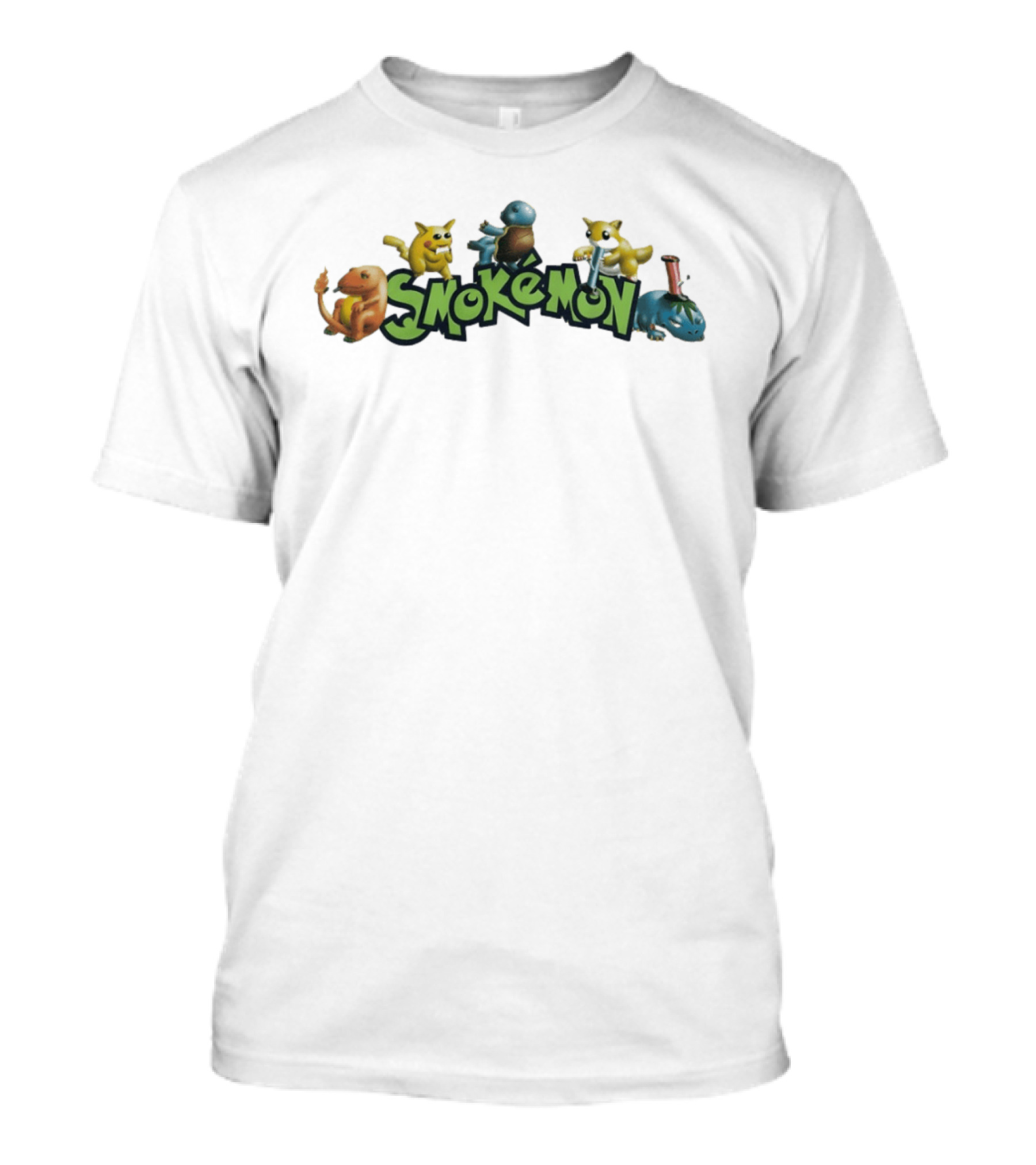 Smokemon Pokémon Funny Parody Characters 420 T-Shirt