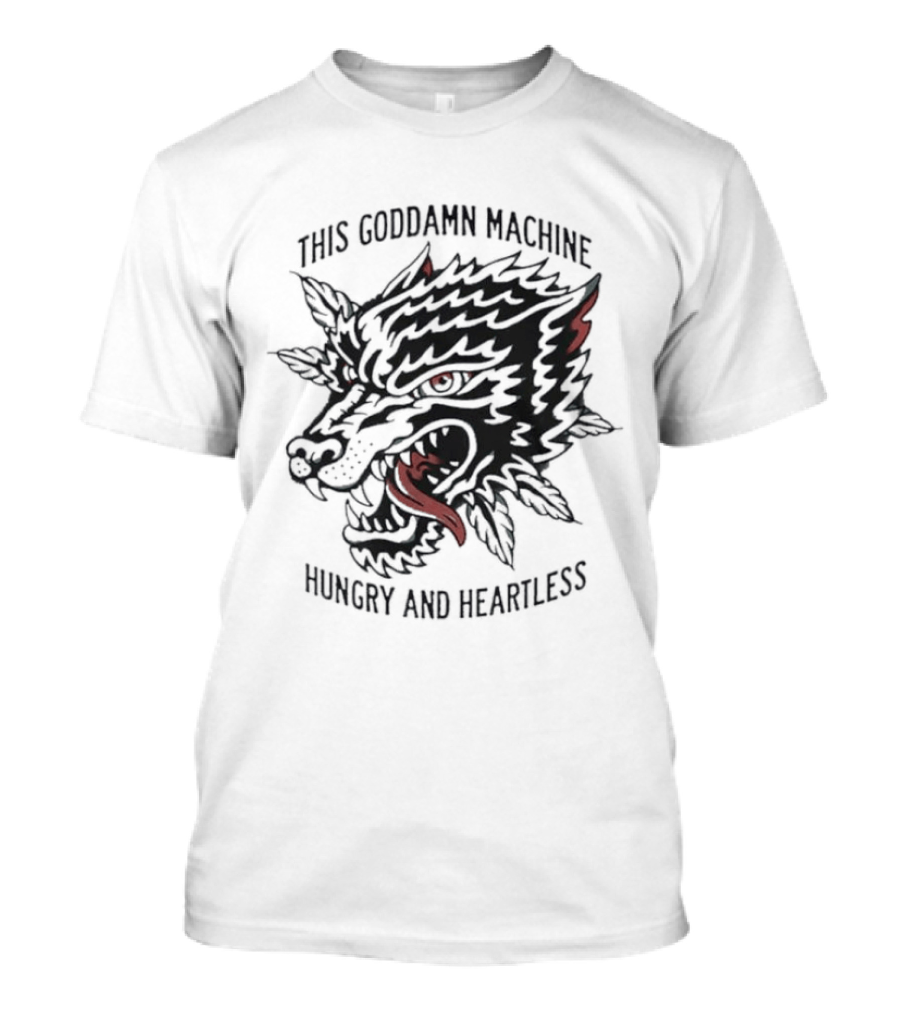 The Wonder Years This Goddamn Machine Wolf Head Hungry And Heartless T-Shirt