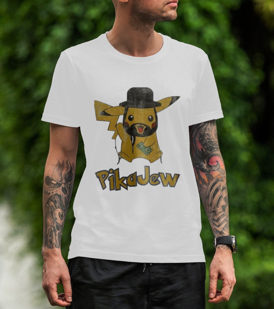 Pikachu PikaJew Meme Wearing Hat And Holding Money T-Shirt