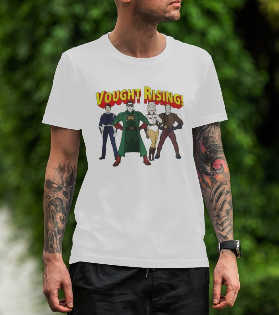 Vought Rising The Boys Superhero Team Vought International Characters T-Shirt