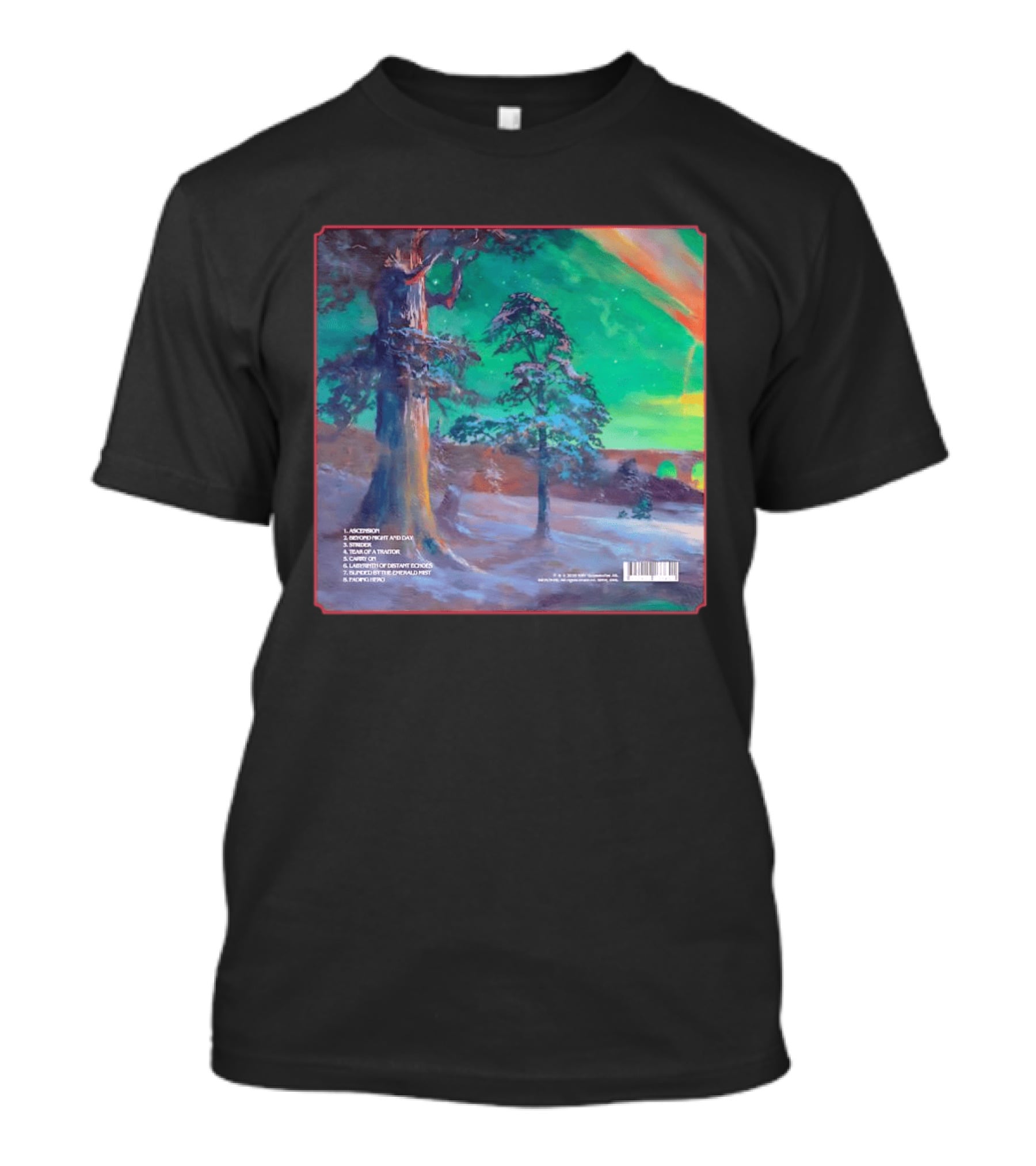 Ascension Beyond Heart And Day Emerald Mist Fading Hero T-Shirt