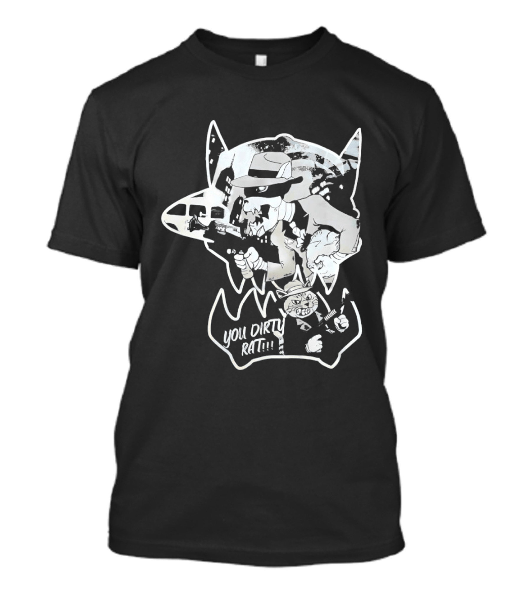 Gangster Animals You Dirty Rat Mobster Showdown Guns T-Shirt