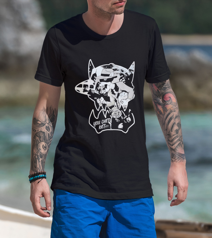 Gangster Animals You Dirty Rat Mobster Showdown Guns T-Shirt