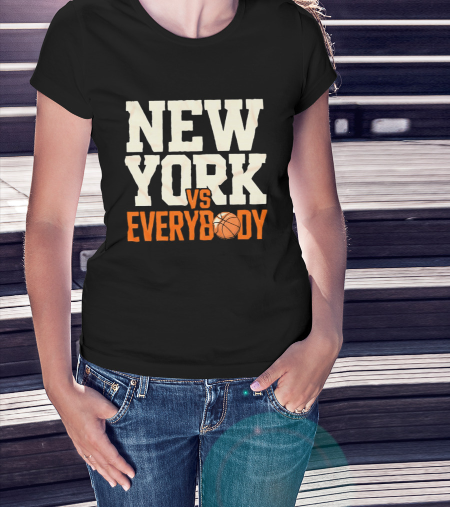 New York Knicks Vs Everybody Basketball Team Fan T-Shirt