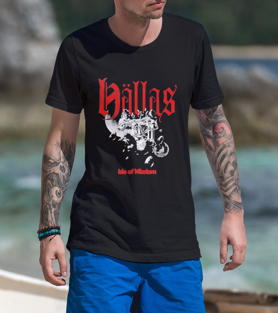 Hallas Isle Of Wisdom Floating Island Fantasy T-Shirt