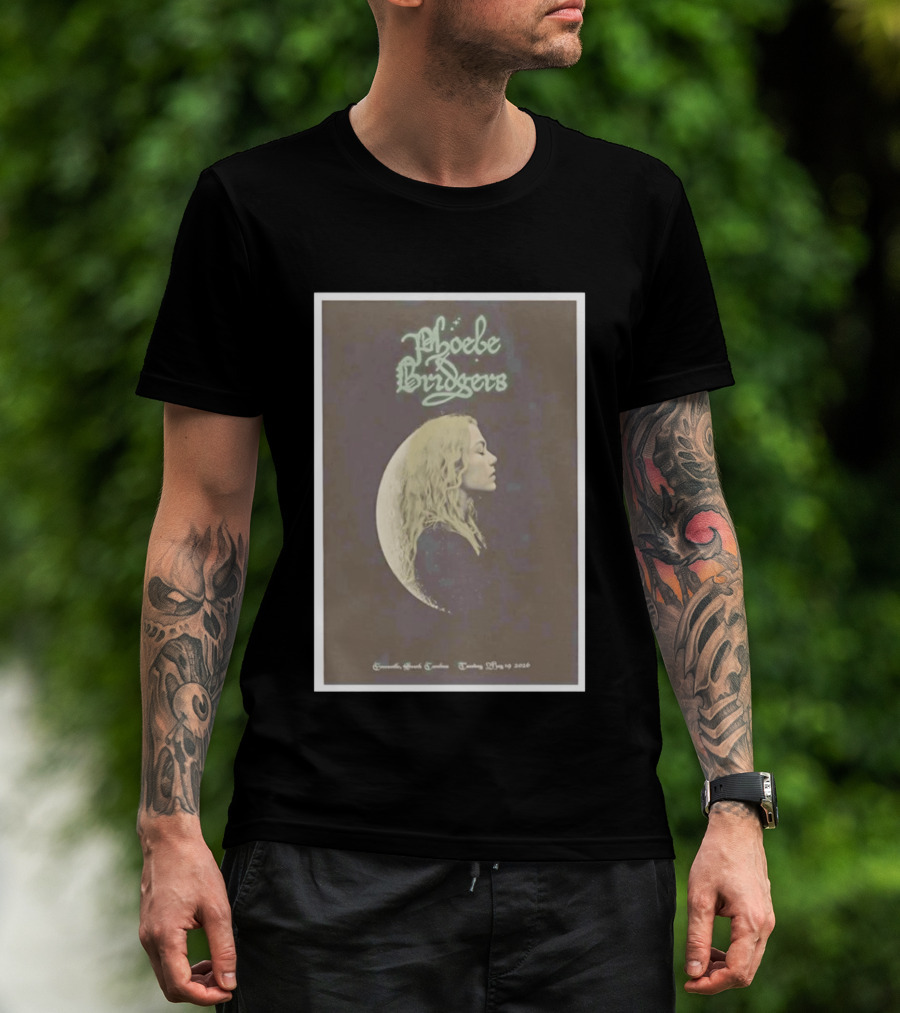Phoebe Bridgers Moon Profile Greenville South Carolina Tuesday May 19 2026 T-Shirt