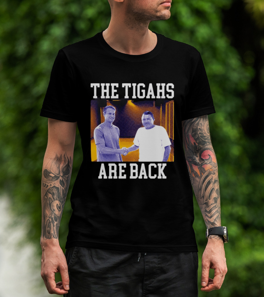 Lane Kiffin Ed Orgeron The Tigahs Are Back LSU Duo Handshake T-Shirt
