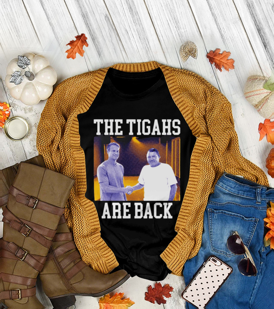 Lane Kiffin Ed Orgeron The Tigahs Are Back LSU Duo Handshake T-Shirt