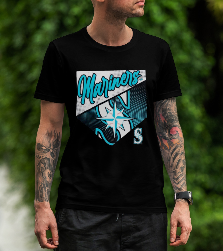 Mariners Compass Baseball Seattle Mariners T-Shirt
