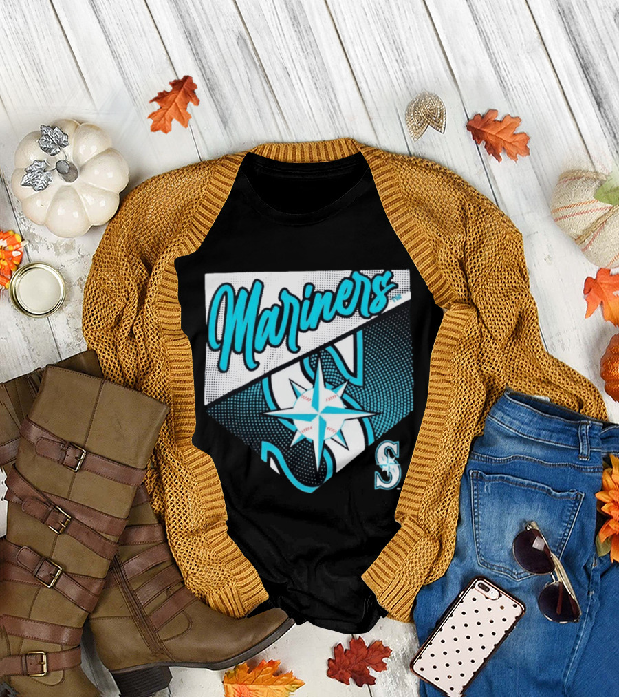 Mariners Compass Baseball Seattle Mariners T-Shirt