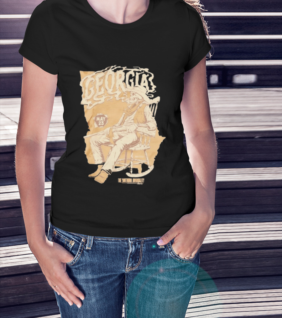 Georgia Skeleton Cowboy Southern Hospitality Tour May 23 MMXXVI T-Shirt