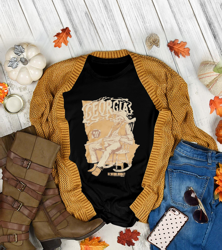 Georgia Skeleton Cowboy Southern Hospitality Tour May 23 MMXXVI T-Shirt