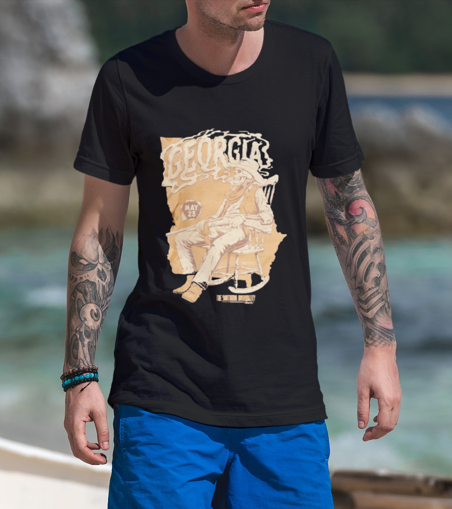 Georgia Skeleton Cowboy Southern Hospitality Tour May 23 MMXXVI T-Shirt