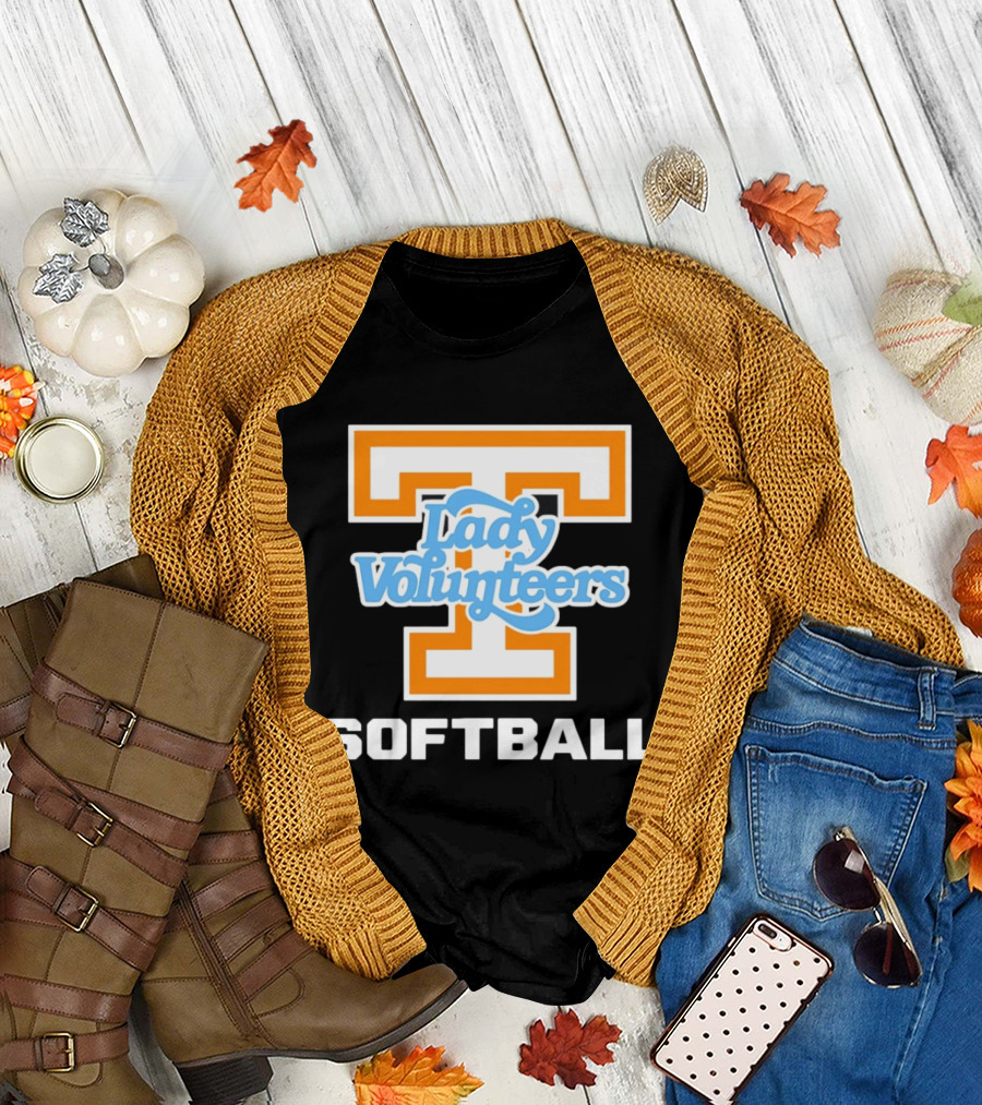 University of Tennessee Lady Volunteers Orange Softball Team T-Shirt