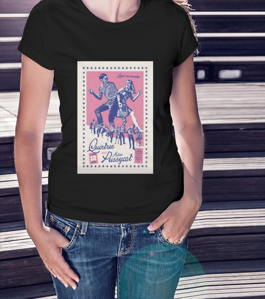 Quintron And Miss Pussycat Live On Stage June 10 2026 Santa Cruz CA Tour T-Shirt