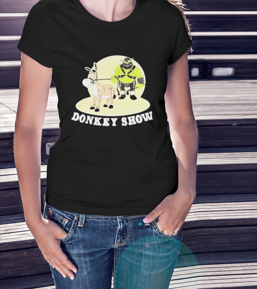 Shrek Gimp Donkey Show Leash T-Shirt