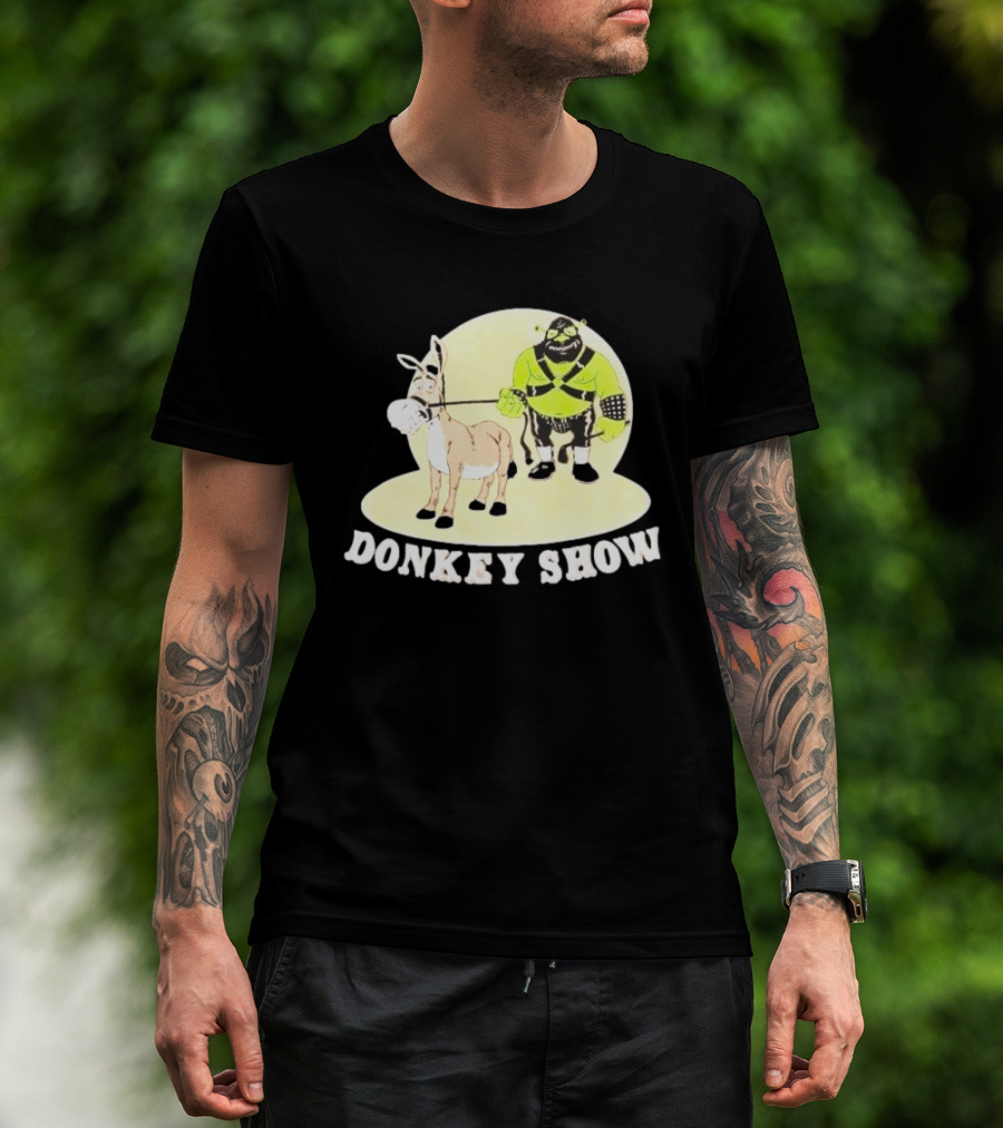 Shrek Gimp Donkey Show Leash T-Shirt