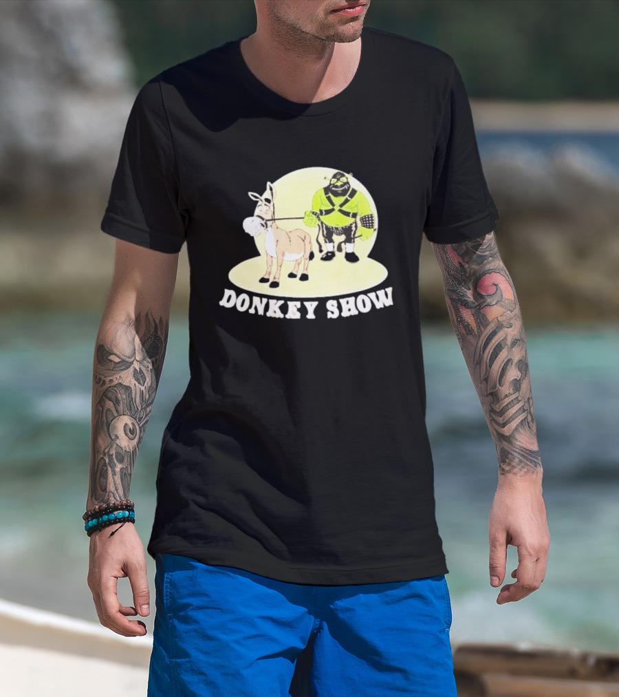Shrek Gimp Donkey Show Leash T-Shirt