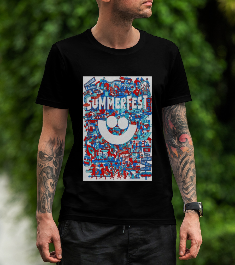 Summerfest Milwaukee Lakefront 2026 June 18 20 June 25 27 July 2 4 Event T-Shirt